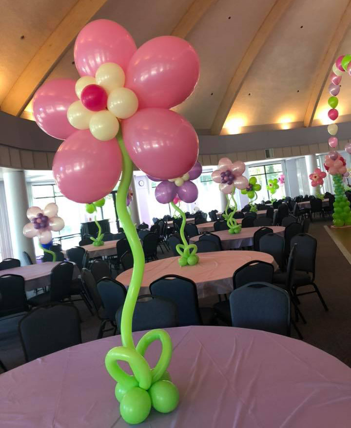 Bay Area Balloon Flower Centerpiece